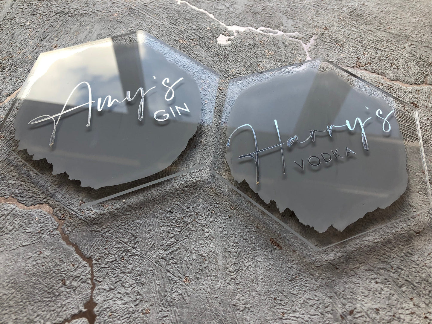 Personalised Perspex Coasters | Drinks Coasters | Wedding Gift | New Home Gift